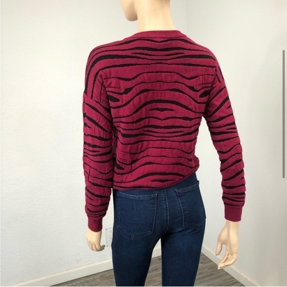 T/O sweater tigers print red,black size:S - Picture 8 of 14